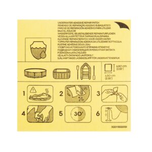 Opravné záplaty na bazén, 10 ks, BESTWAY 62091