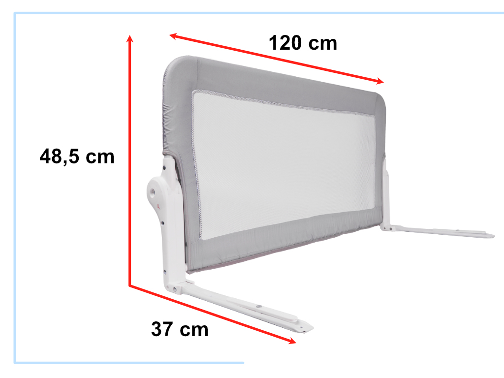 KX5318 Barierka ochronna bramka osłonka do łóżka 90cm zwierz