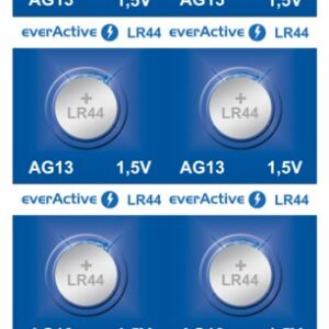 Alkalická batéria everActive G13 LR44 LR1154, blistrové balenie, 10 ks