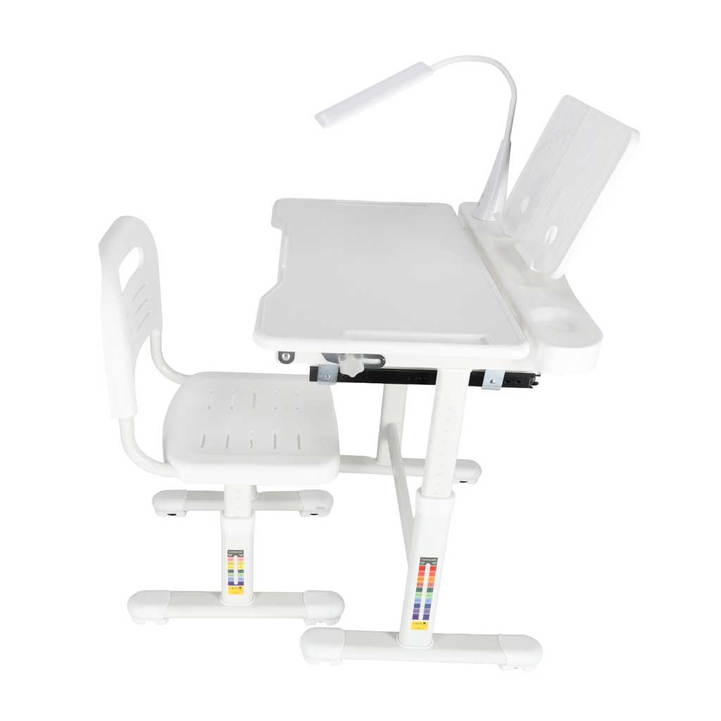 Biurko-dzieciece-szkolne-regulowane-krzeslo-lampka-LED-USB-biale-181608