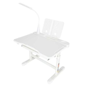 Biurko-dzieciece-szkolne-regulowane-krzeslo-lampka-LED-USB-biale-181610