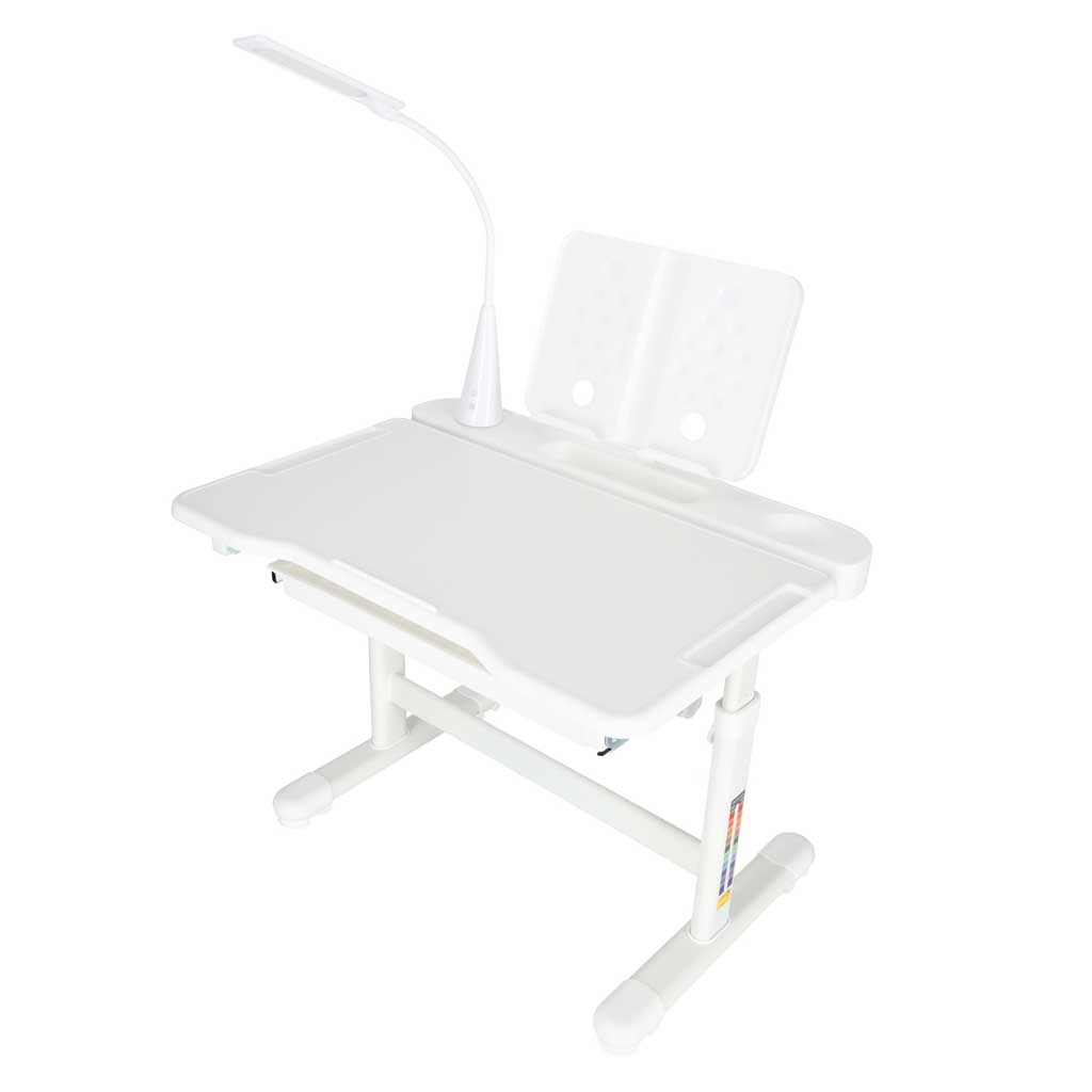 Biurko-dzieciece-szkolne-regulowane-krzeslo-lampka-LED-USB-biale-181610