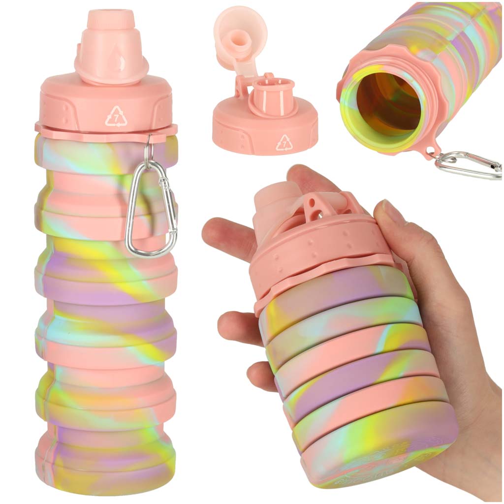 Butelka-na-wode-bidon-silikonowy-skladany-z-uchwytem-sportowy-500ml-teczowy-174037