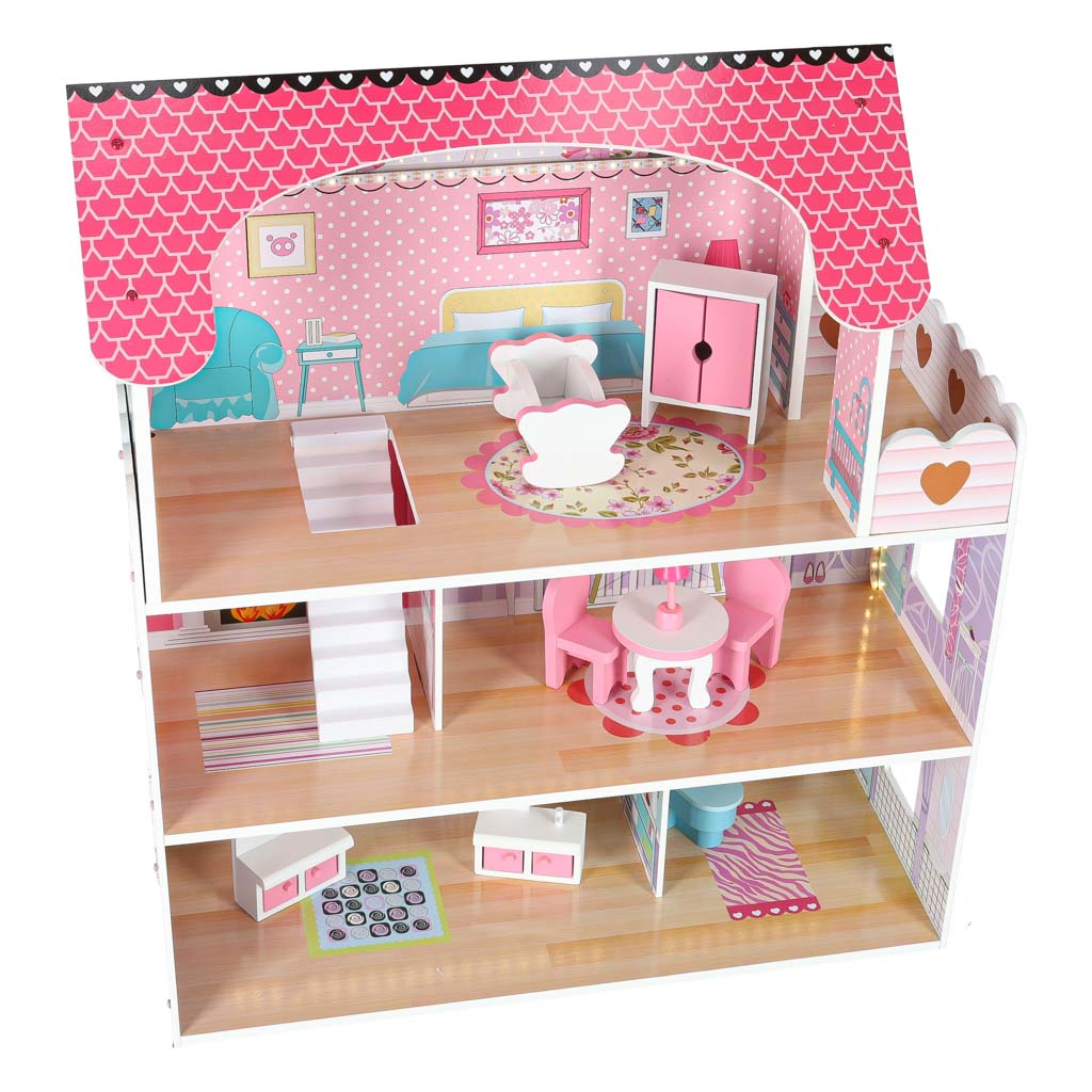 Domek-dla-lalek-drewniany-MDF-mebelki-70cm-rozowy-LED-176474