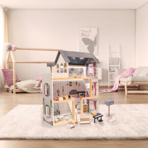 Domek-dla-lalek-drewniany-MDF-mebelki-78cm-czarny-LED-175089