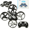RC dron JJRC H36 Mini 2,4 GHz, 4 kanály, LED, 6-osový gyroskop, ľahký
