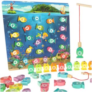 Drevená hra s rybkami – lov rýb pomocou magnetu (Montessori)