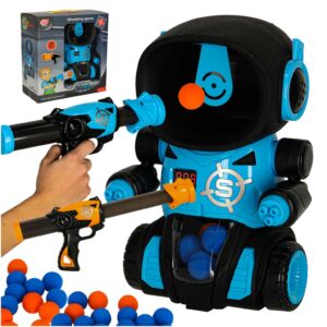Obratnostná hra s robotom – streľba na terč + 2x pištole + guľôčky