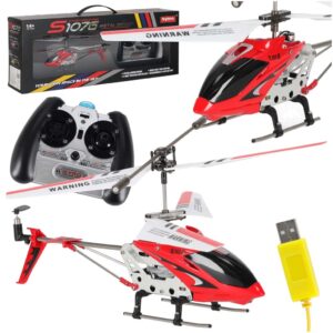 Diaľkovo ovládaný vrtuľník RC SYMA S107G, červený