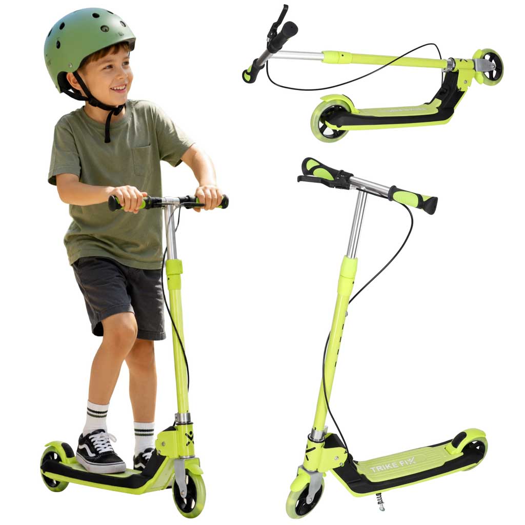 Hulajnoga-dla-dzieci-TRIKE-FIX-dwukolowa-LED-skladana-podwojne-hamulce-neon-zielony-186676
