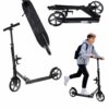 Mestský kolobežka Trike Fix, skladateľná, kolesá 200 mm, čierno-sivá