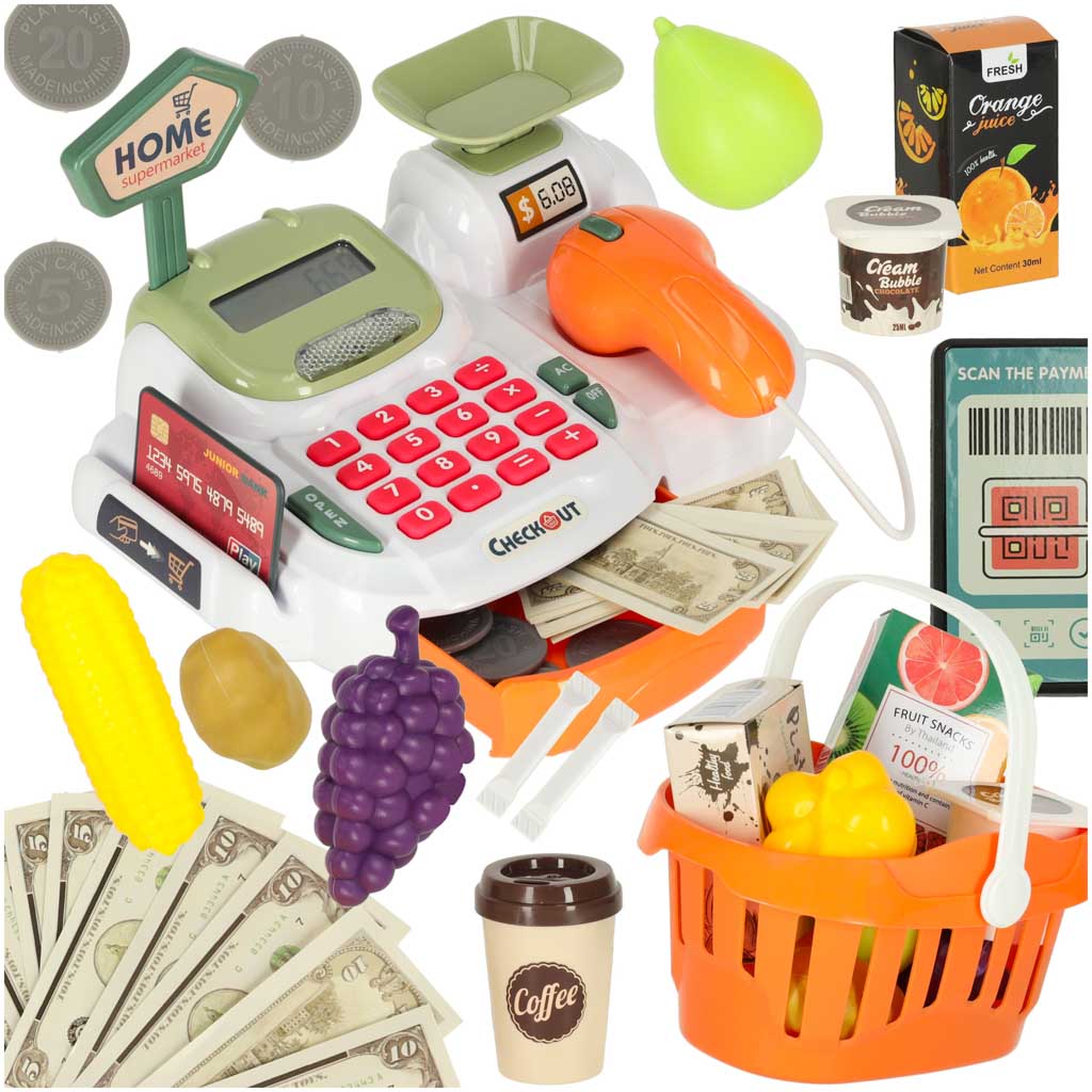Kasa-fiskalna-dla-dzieci-supermarket-sklep-skaner-kalkulator-koszyk-z-akcesoriami-36-el-168932