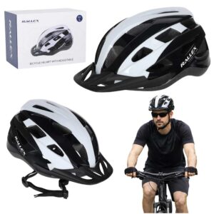 RALLEX dámska cyklistická prilba pánska nastaviteľná čiernobiela L 58-62cm