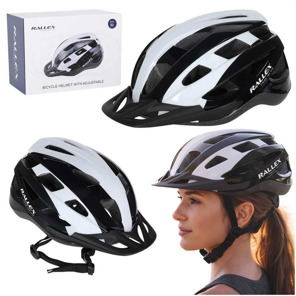 Kask-rowerowy-na-rower-RALLEX-damski-meski-regulowany-czarno-bialy-M-54-58cm-183079
