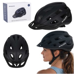 RALLEX dámska cyklistická prilba pánska nastaviteľná čierna M 54-58cm