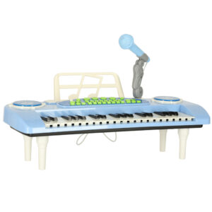 Keyboard-dla-dzieci-pianinko-interaktywne-organki-37-klawiszy-mikrofon-statyw-niebieskie-173058