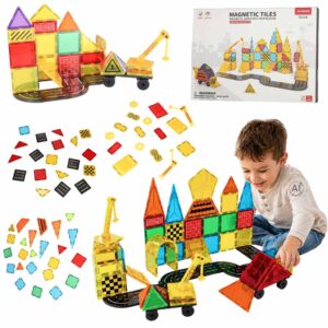 3D magnetické stavebné kocky, sada 90 dielov