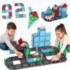 Magnetické stavebnicové kocky 3D – mesto a autá, 91 dielov