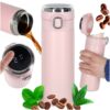 Termohrnček s náustkom LED termoska 420ml ružová
