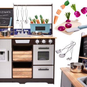 Detská kuchynka z dreveného MDF s príslušenstvom LOFT XXL 96 cm