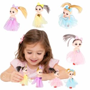 Bábiky do domčeka pre bábiky, sada 4 ks, 11 cm