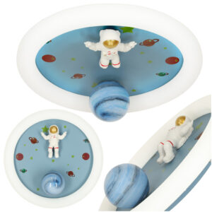 LED stropné svietidlo plafón pre detskú izbu stmievateľné LUMELA + diaľkové ovládanie astronaut