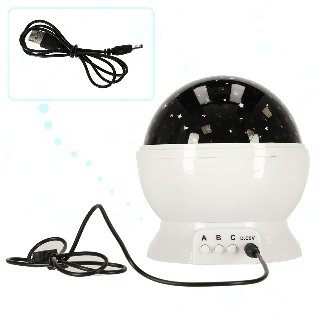 Lampka-nocna-projektor-gwiazd-2w1-USB-biala-135663