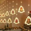 LED záves na okno, vianočná girlanda na stromček, 3 m, 125 LED