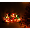 LED svetielka – závesná vianočná dekorácia na okno Merry Christmas XXL 45 cm