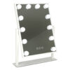 Kozmetické zrkadlo na líčenie s osvetlením 12 LED Hollywood s 12 žiarovkami, napájané cez USB, 30 x 40 cm