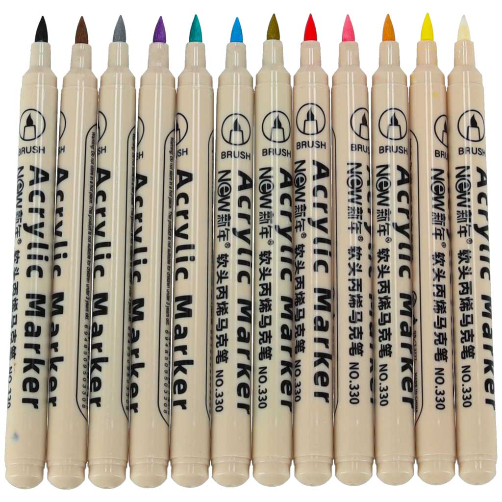 Markery-akrylowe-do-tkanin-kamieni-pisaki-flamastry-mazaki-wodoodporne-DIY-12-szt-167926