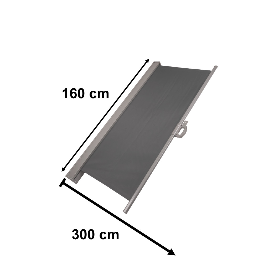 KX3218 Markiza boczna tarasowa LUARO parawan zwijana 160 x 300 c