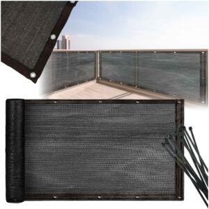 Balkónový kryt LUARO maskovacia rohož tieniaca sieť na balkón terasu 150g/m2 105x700cm UV + Tritics