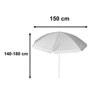 KX3312 Parasol ogrodowy plażowy regulowany łamany składany UV