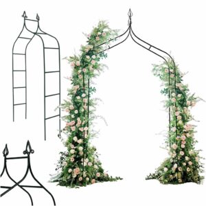 Záhradná pergola LUARO kovový oblúk s jaskyňami pre ruže kvety popínavé rastliny 265 cm