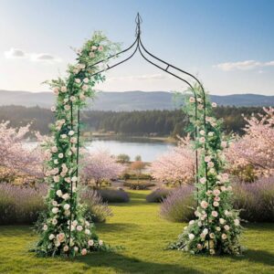 Pergola-ogrodowa-LUARO-metalowa-luk-z-grotami-na-roze-kwiaty-pnacza-265-cm-181676