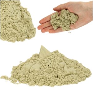 Senzorický piesok pre deti, 1 kg v vrecúšku, prírodná béžová farba