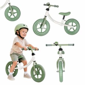 Bežecké koliesko Trike Fix Balance so zvončekom, zelené