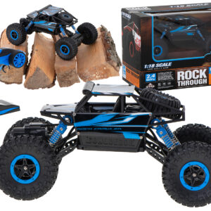 Diaľkovo ovládané auto RC Rock Crawler HB 2,4 GHz 1:18, modré