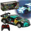 Športové RC auto v modro-zelenej farbe