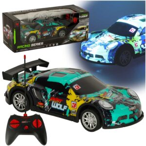 Športové RC auto v modro-zelenej farbe