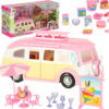 Auto zmrzlina shop camper skladací stôl stoličky 30 kusov