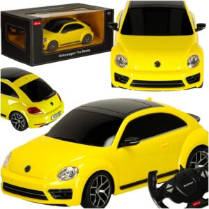 Diaľkovo ovládané autíčko Rastar 78000 Volkswagen Beetle v mierke 1:14, žlté