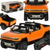 Diaľkovo ovládané autíčko Rastar 93000 Hummer EV v mierke 1:16, oranžové