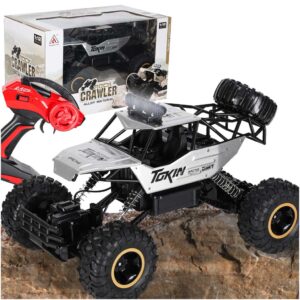 Diaľkovo ovládané auto RC Rock Crawler 1:12 4WD METAL, strieborné