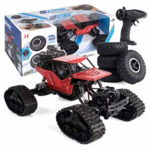 Diaľkovo ovládané auto RC Rock Crawler 4x4 LHC012 2 v 1, červené