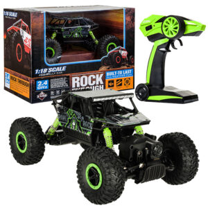 Diaľkovo ovládané auto RC Rock Crawler HB 2,4 GHz 1:18, zelené