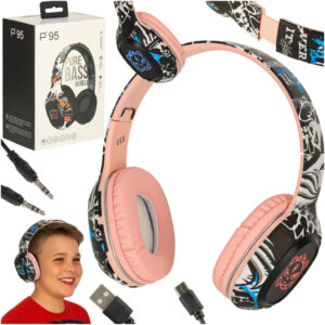 Bezdrôtové slúchadlá do uší Bluetooth Gaming Sport pink