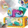 Sorter tkanivá box zmyslové montessori plyšové čísla písmená