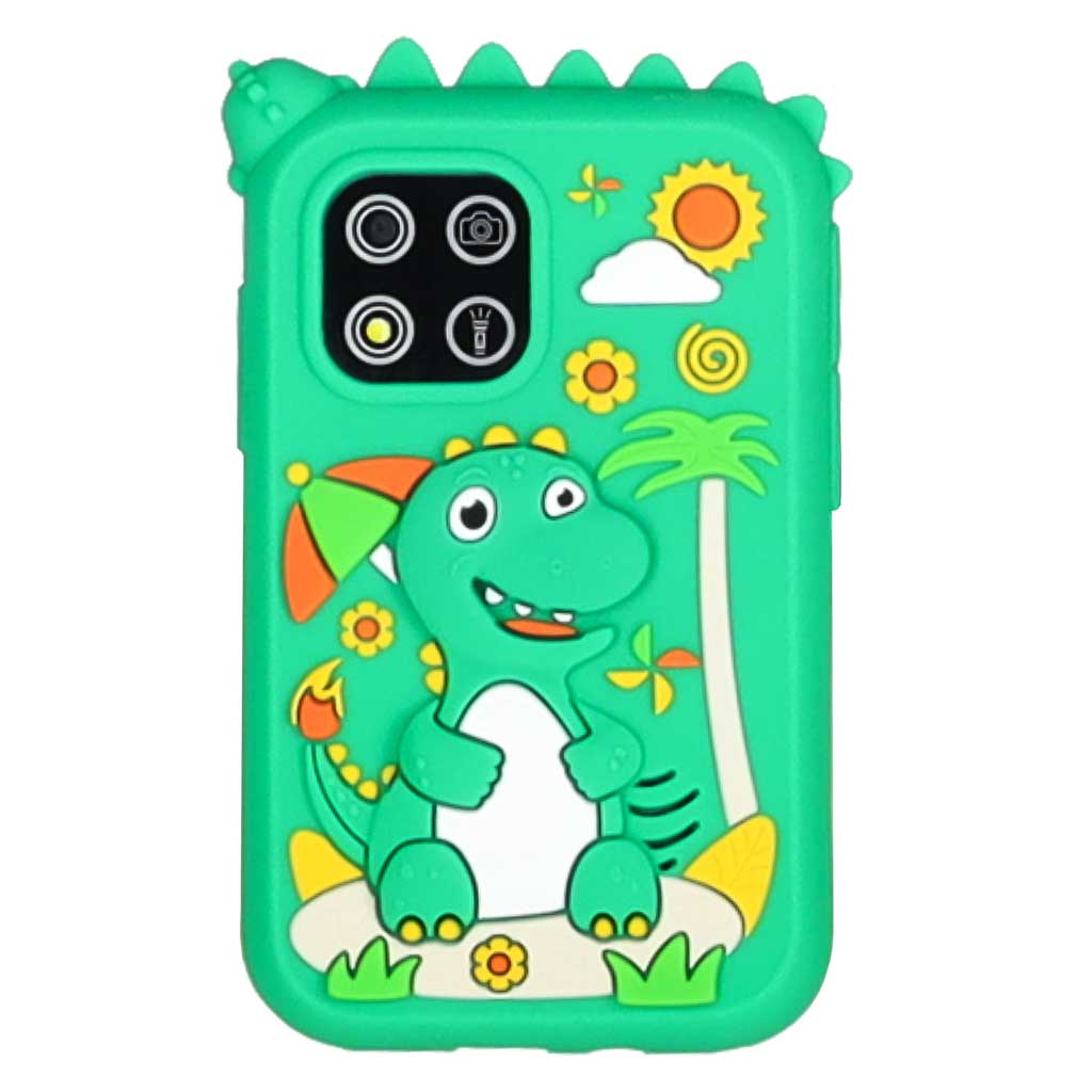 Telefon-smartfon-dla-dzieci-aparat-kamera-karta-8GB-zielony-dinozaur-187940